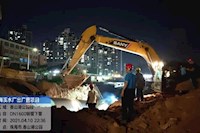 健民路香山湖段管道完工，梅溪水廠出廠管工程建設(shè)取得階段勝利